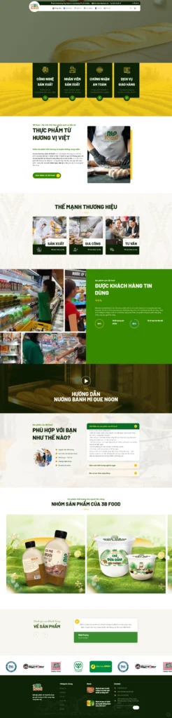 3B Food - Thiết kế website N3Tech