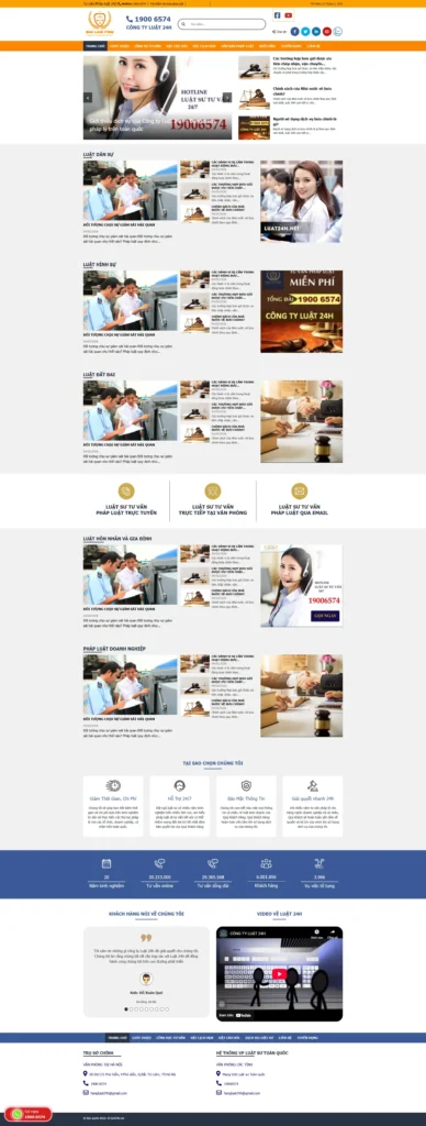 Luật 24h - Thiết kế website N3Tech