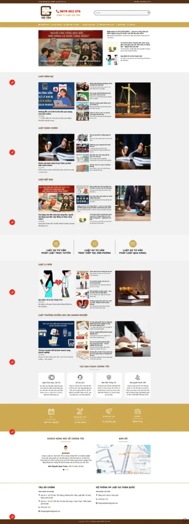 CÔNG TY LUẬT GIA TÂM - Thiết kế website N3Tech