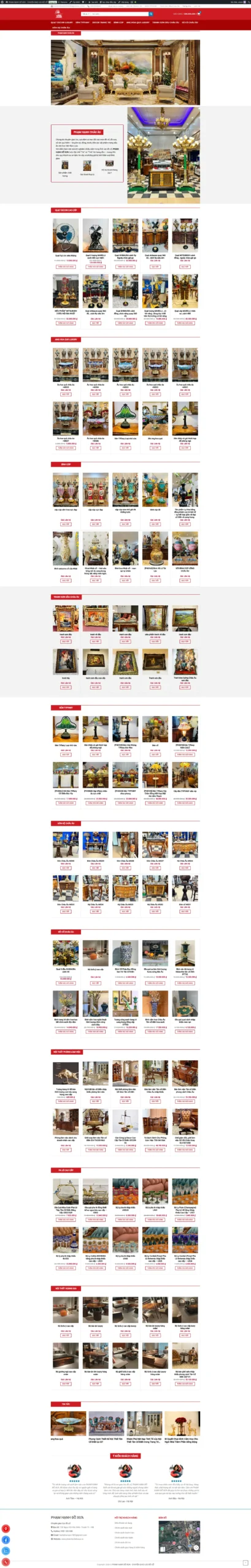 Dự án thiết kế website PHẠM HẠNH ĐỒ XƯA - N3Tech