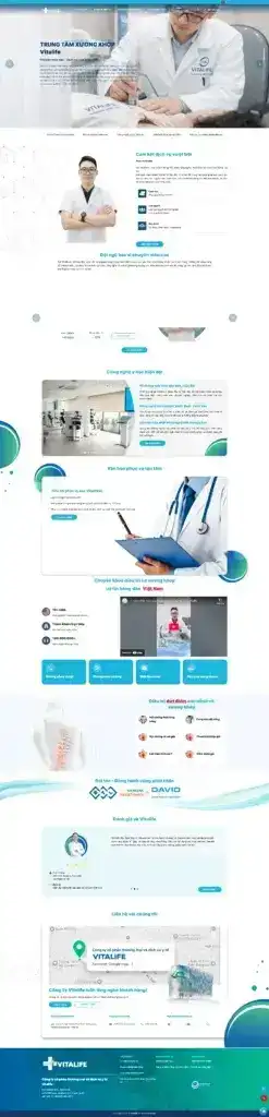 Dự án thiết kế website Phòng khám Vitalife do N3Tech thực hiện