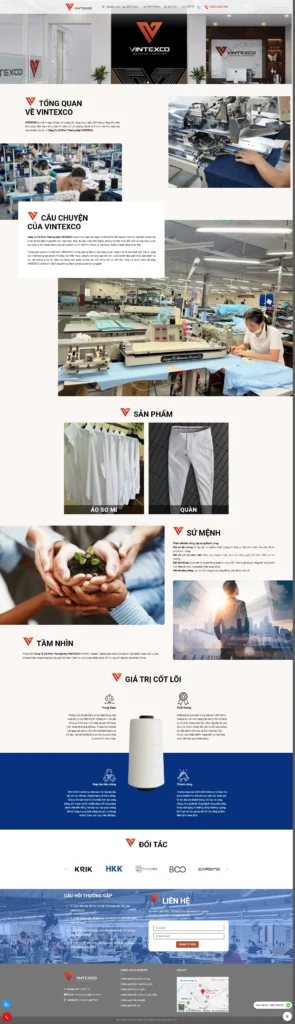 VINTEXCO - Thiết kế website N3Tech