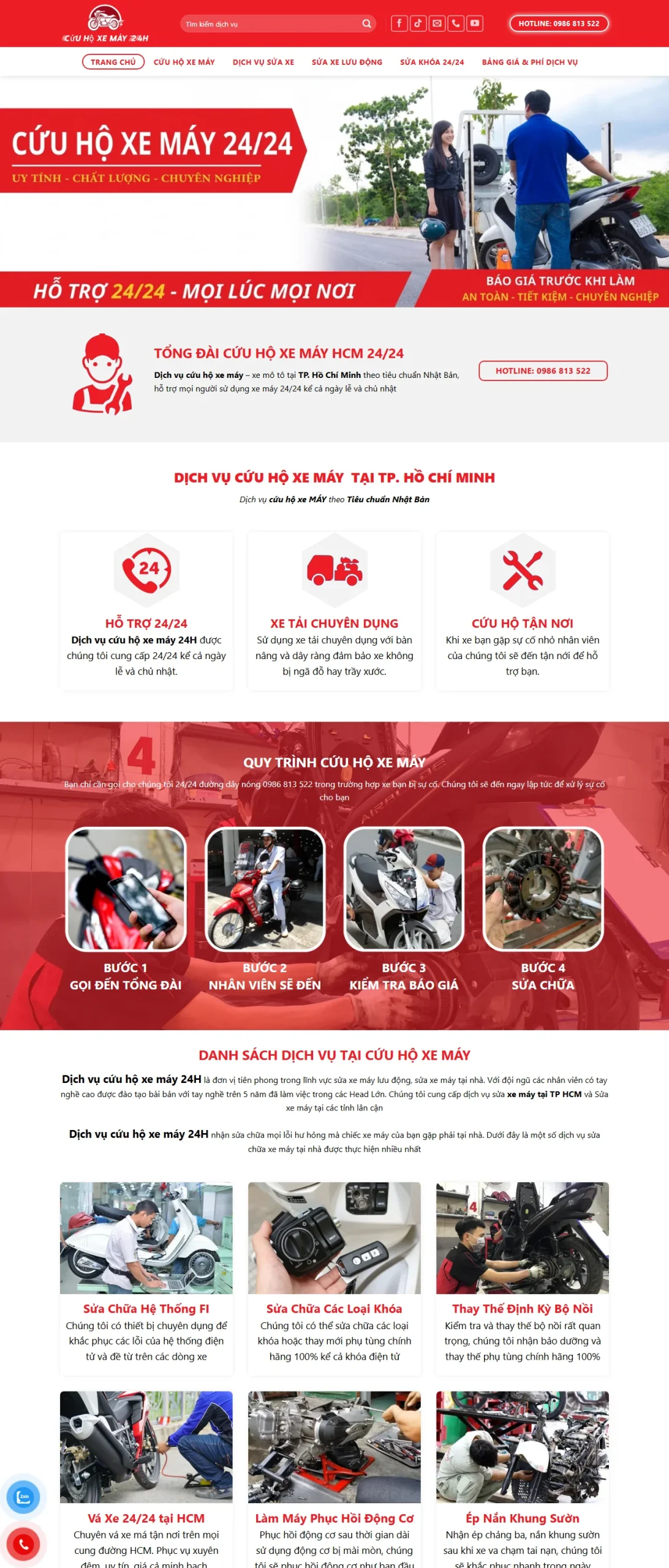 Cứu Hộ Xe Máy HCM 24H
